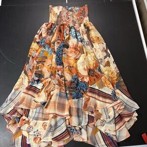 AKEMI + KIN XS Floral Strapless Dress Or Skirt Women Anthropologie